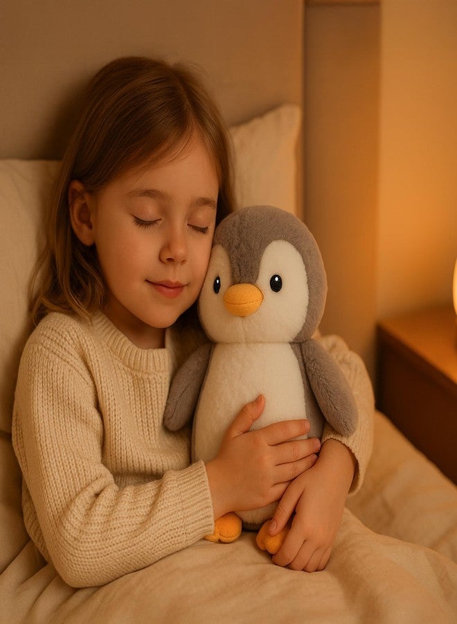 WEIGEDU King Penguin Stuffed Animals with Embroidered Eyes, Baby Penguin Plush Toys for Boy Girl Kids Birthday Christmas Bedtime Gifts, 12 inches - Image 2